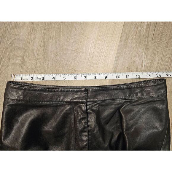 Cache Vintage 100% leather pants size 6 Womens - Picture 3 of 11